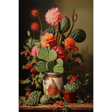 Potted Cactus canvas